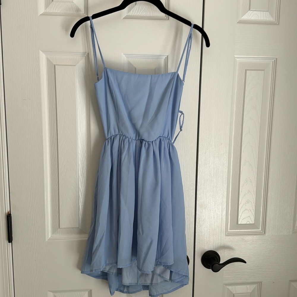 Women’s size S blue dress. Like new.